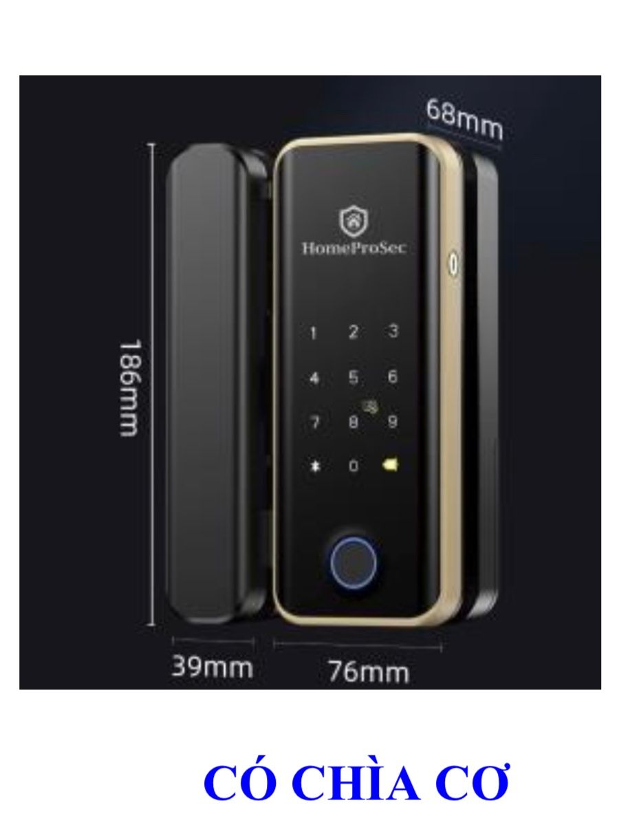 Khóa vân tay cửa kính G310 / G320 (ttlock)