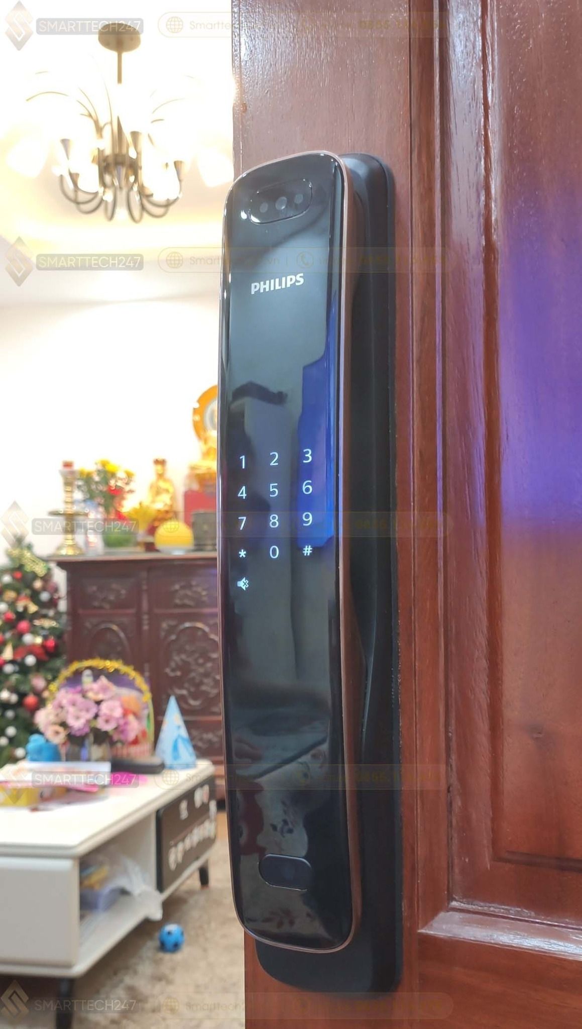 Khóa cửa nhận diện Khuôn mặt Philips DDL 702- 8HWS