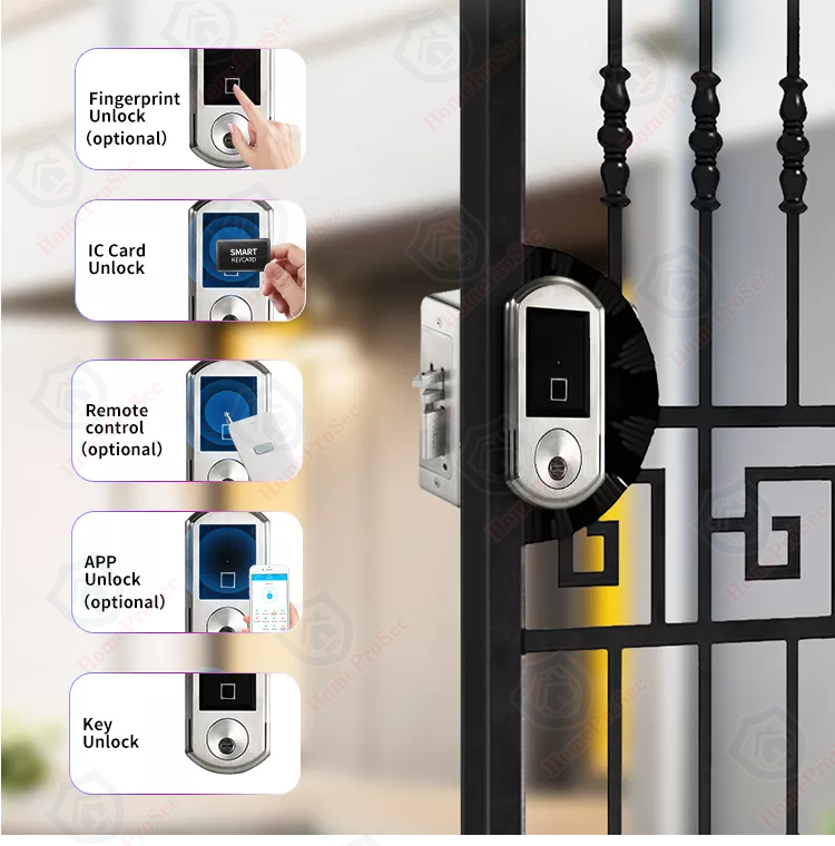 Khoá cổng Pin 02 vân tay HPS- P22 DF