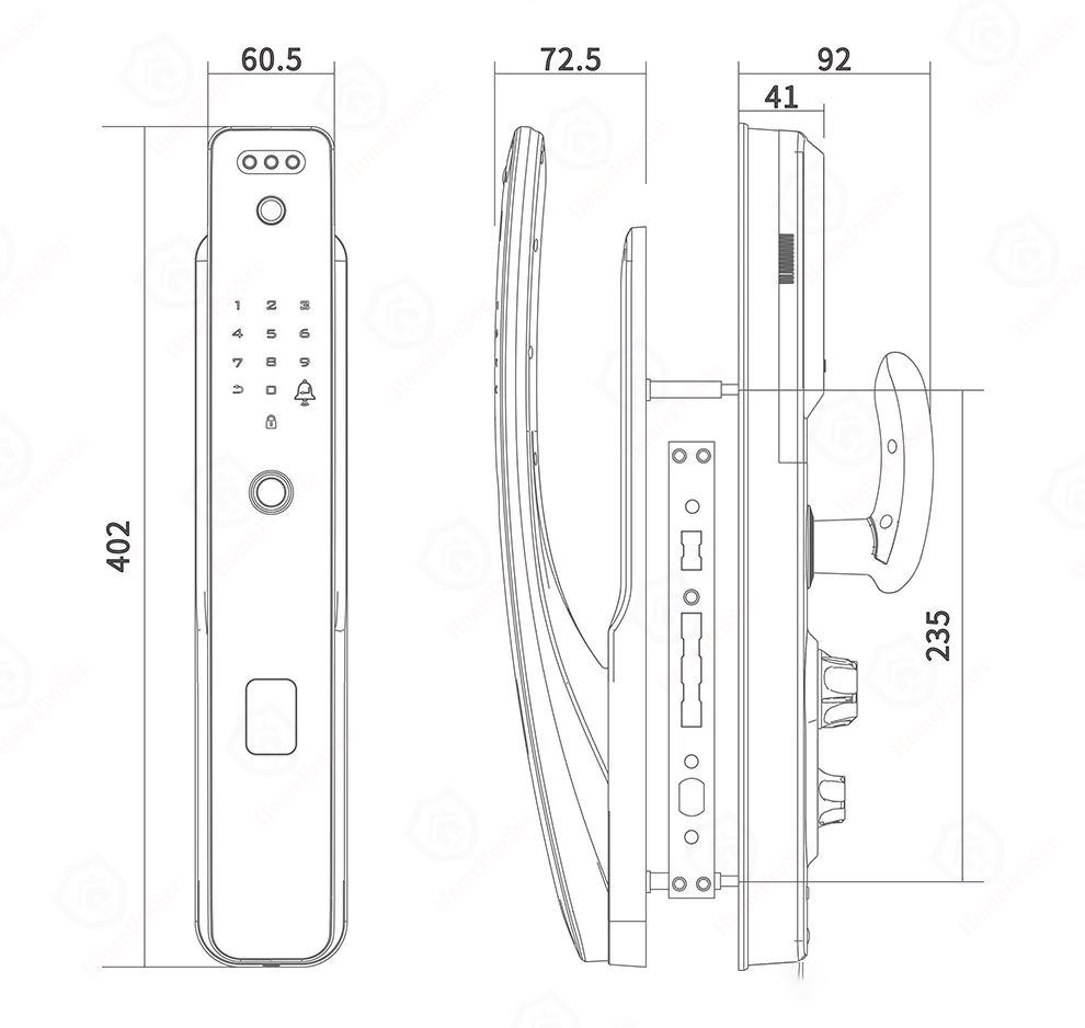  Khóa nhận diện khuôn mặt  HPS-  P99 