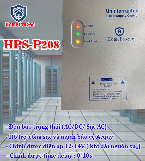 HPS- SLPRO ( F19VP8 - UPS)- Bộ khóa cổng thông minh –Quản Lý lịch sử ra vào HomeProSec HPS- SLPRO ( F19VP8 - UPS)