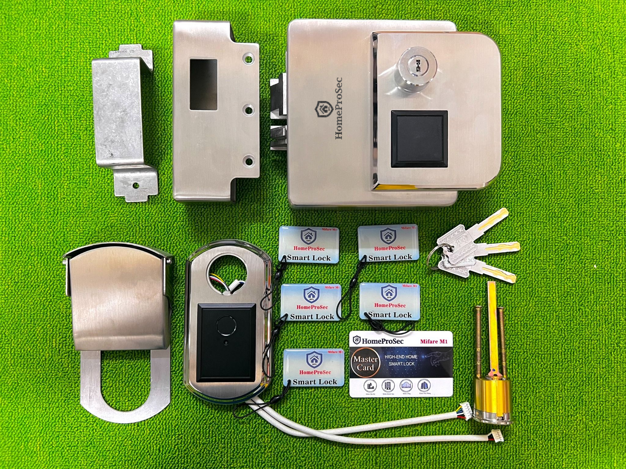 Khoá cổng Pin 01 vân tay HPS- P22 CF ( APP ĐIỆN THOẠI - TÙY CHỌN)