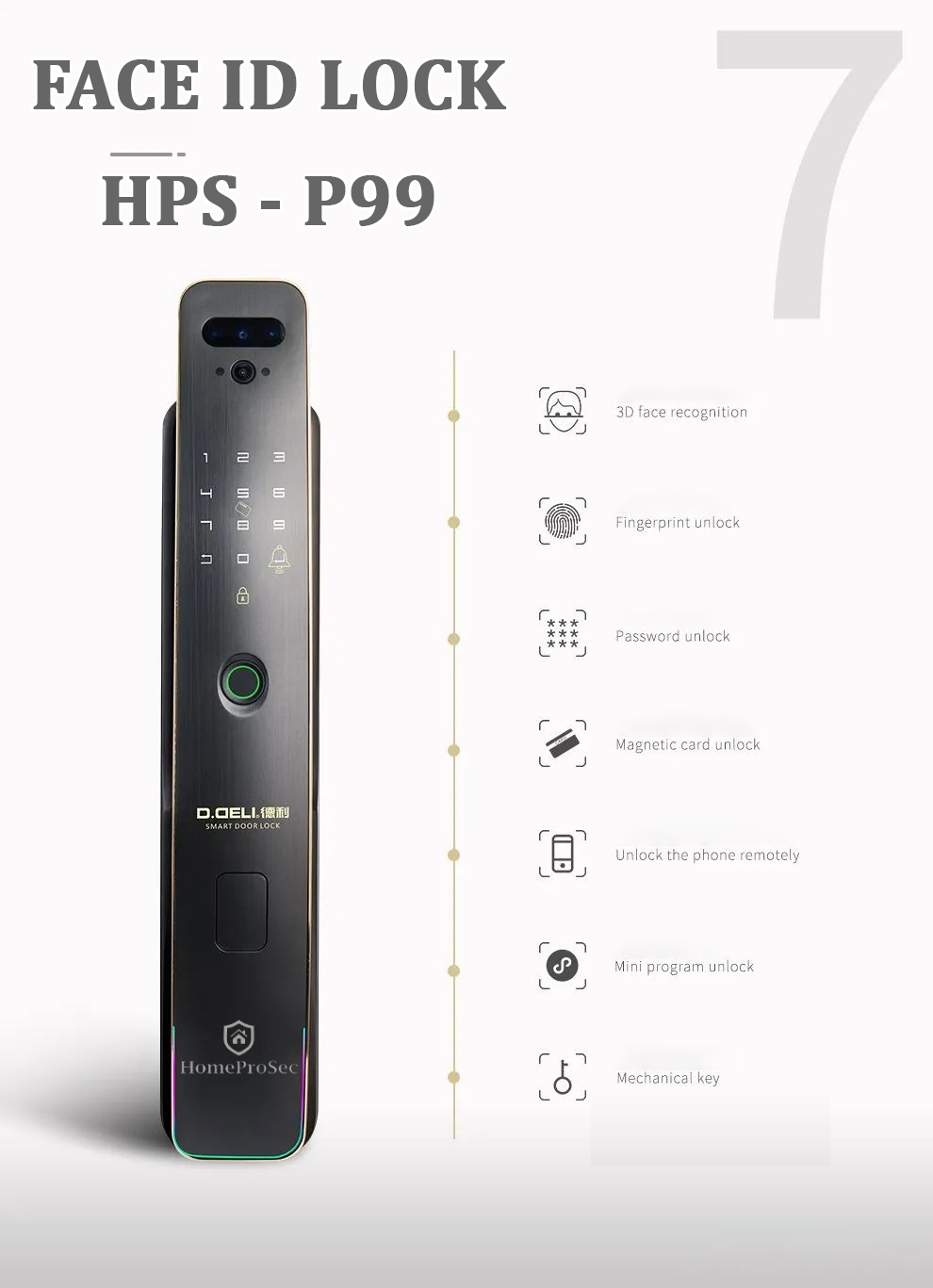Khóa nhận diện khuôn mặt HPS- P99
