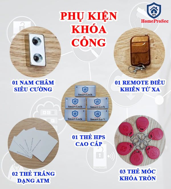  Bộ khóa cổng Vân tay HPS- SLPLUS ( F16P8 ) 