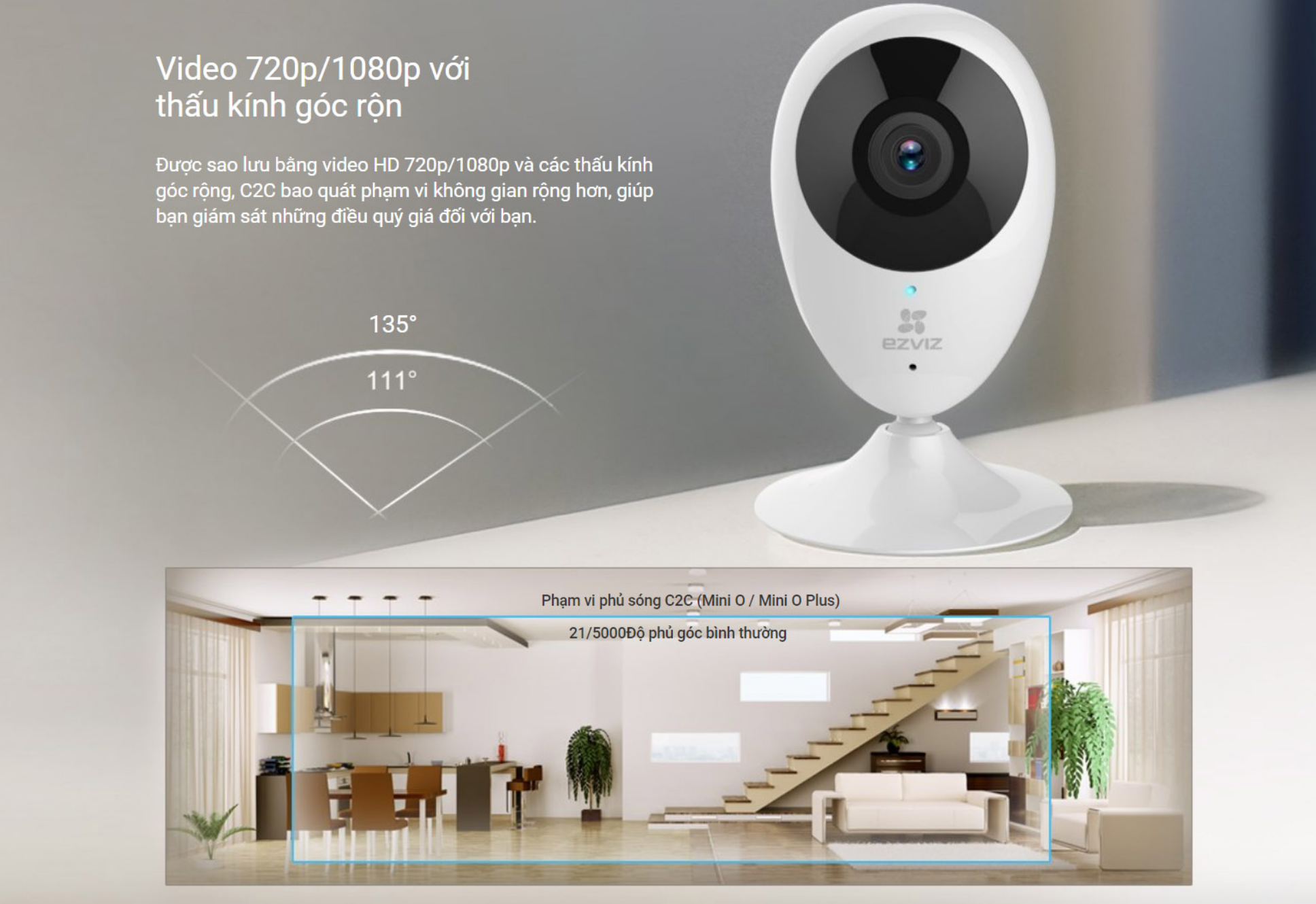 Camera wifi đa năng 1MP