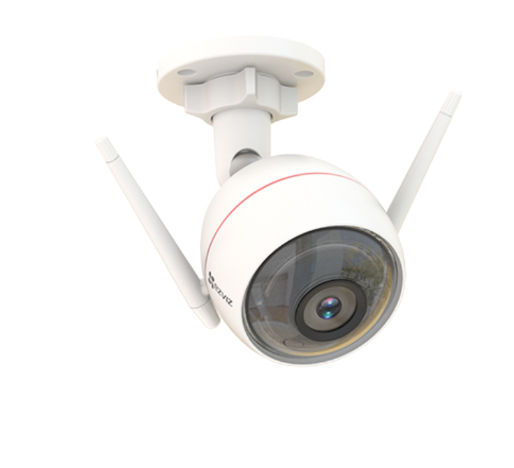 Camera ngoài trời tích hợp còi - đèn chớp báo động 2MP