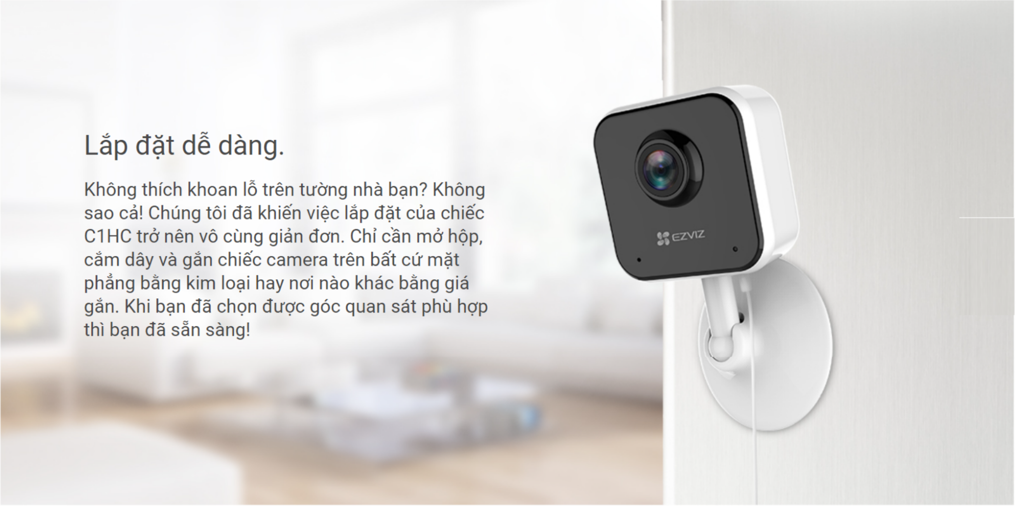 Camera Wifi trong nhà 2MP chuẩn nén H265