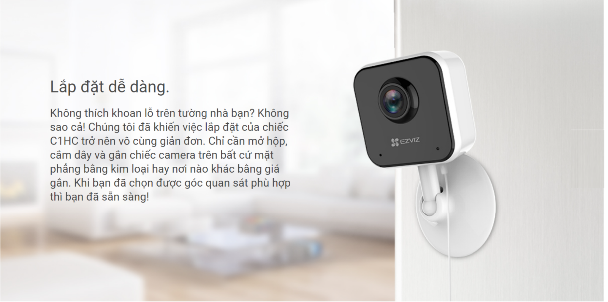  Camera Wifi trong nhà 2MP chuẩn nén H265 