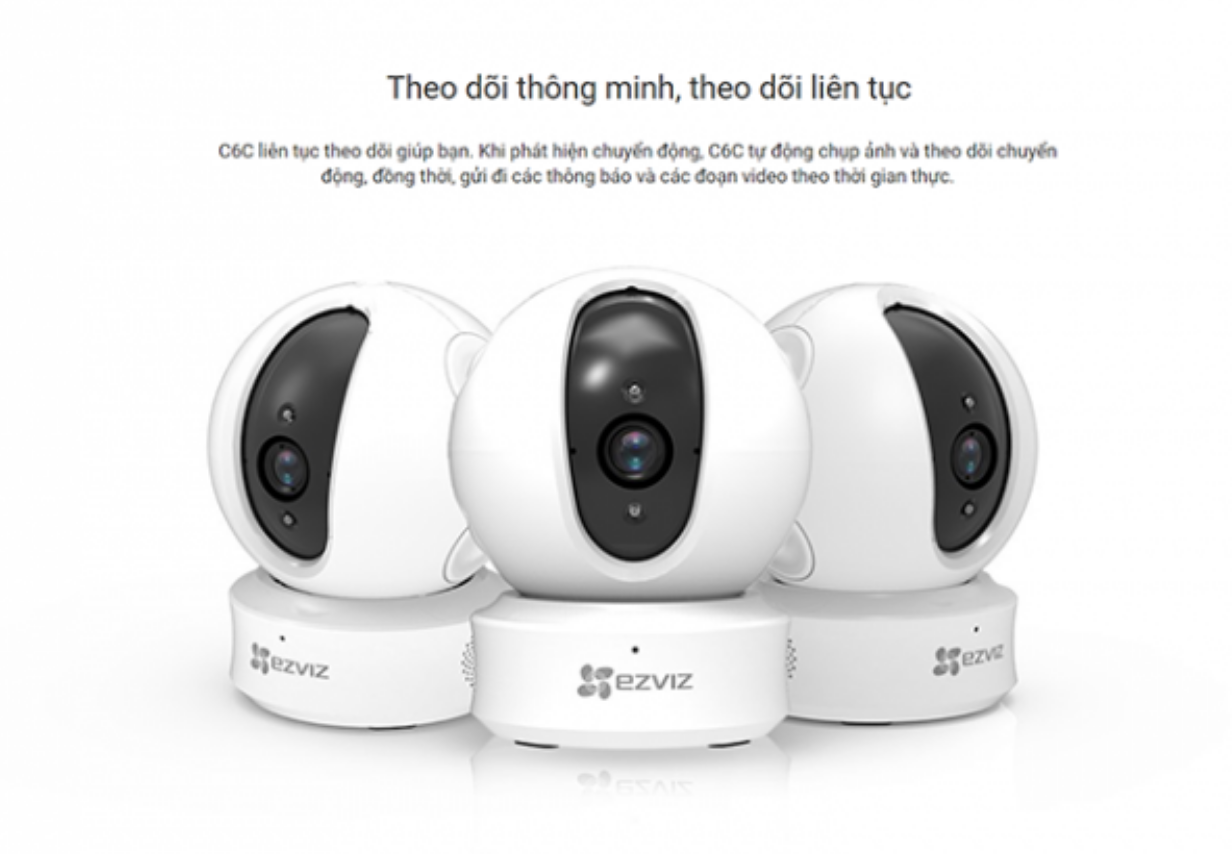  Camera IP wifi 1MP theo dõi chuyển động thông minh – WITH LAN PORT 