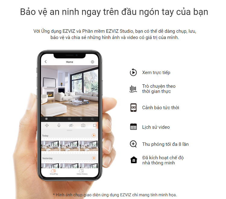 Camera quét & nghiêng kết nối WiFi thông minh C6N