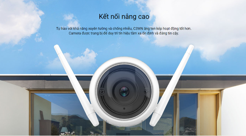 Camera wifi ngoài trời có khả năng kết nối không dây mạnh mẽ