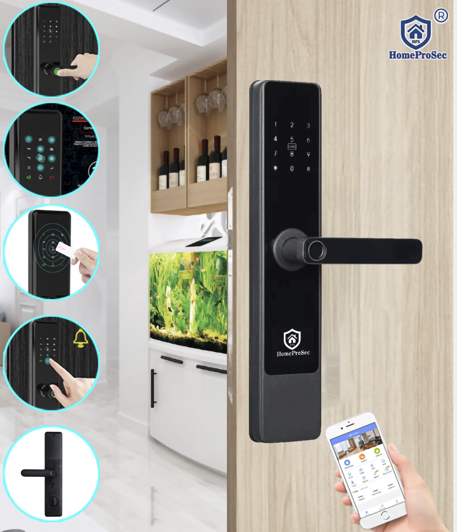 Khóa vân tay cửa gỗ HPS- 917- TTlock
