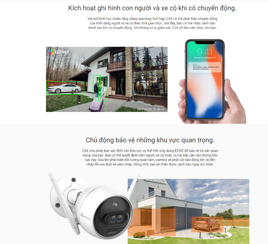  Camera wifi ngoài trời có màu ban đêm 