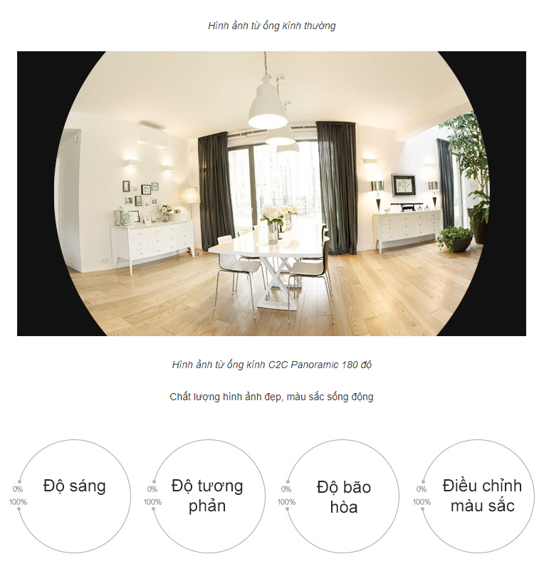  Camera wifi đa năng 2 MegaPixel – Góc nhìn siêu rộng 180° 