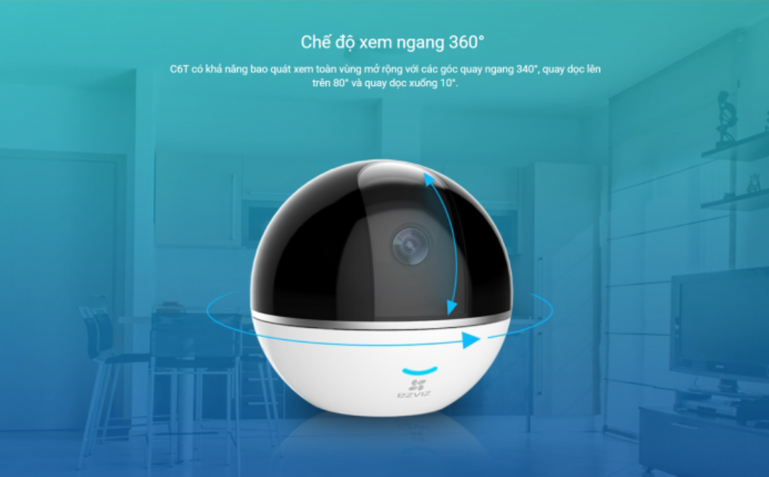 Camera wifi quay quét đa năng 2MP tích hợp báo động