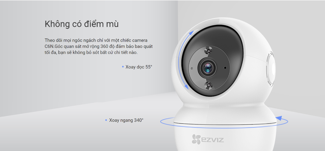 Camera quét & nghiêng kết nối WiFi thông minh C6N