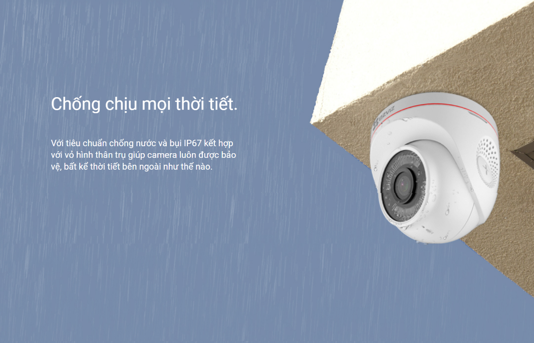 Camera bảo vệ ngoài trời với tính năng chủ động phòng vệ