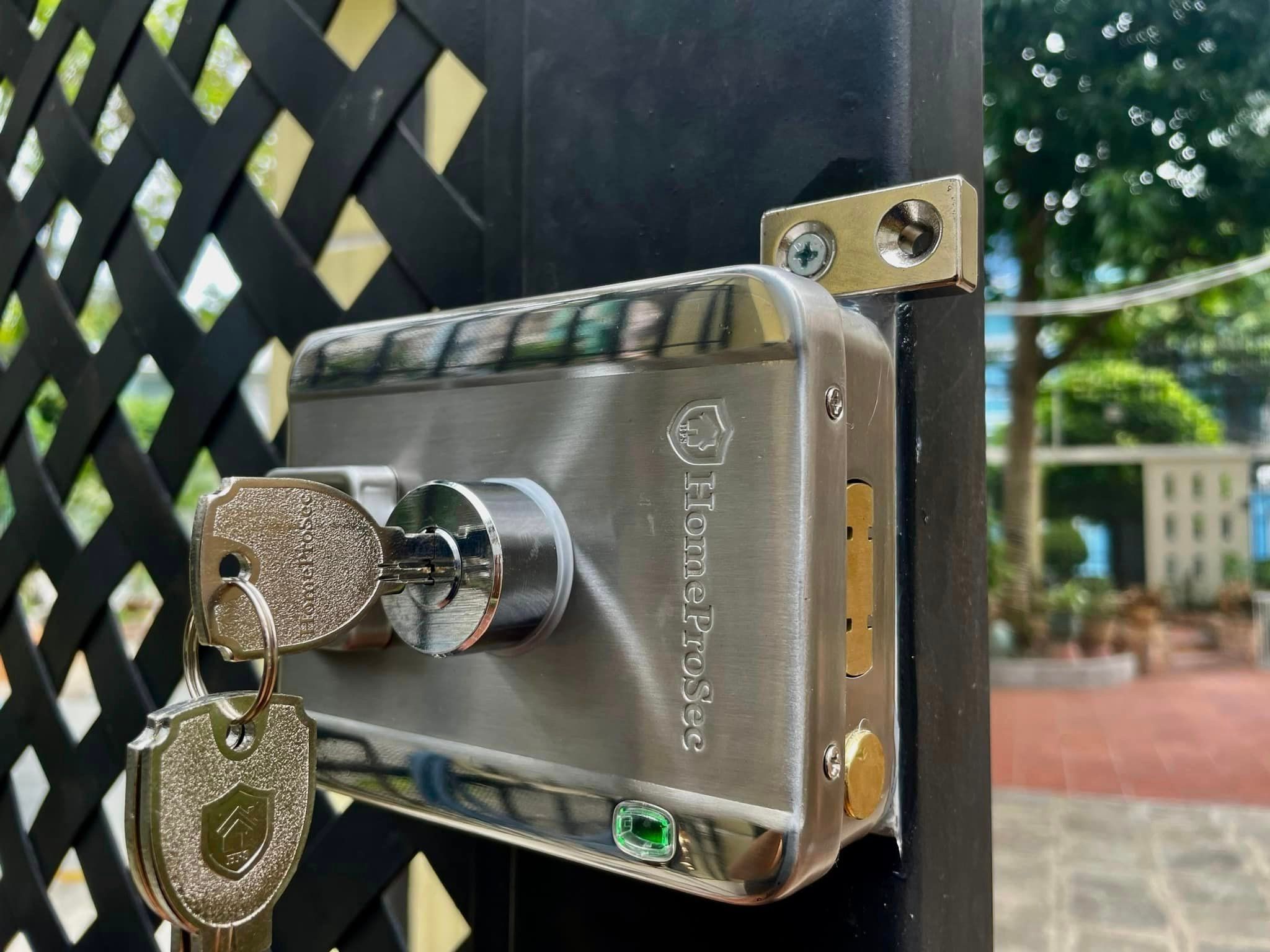 Bộ khóa cổng vân tay inox HPS- SLIPRO ( HF1P8 - UPS)
