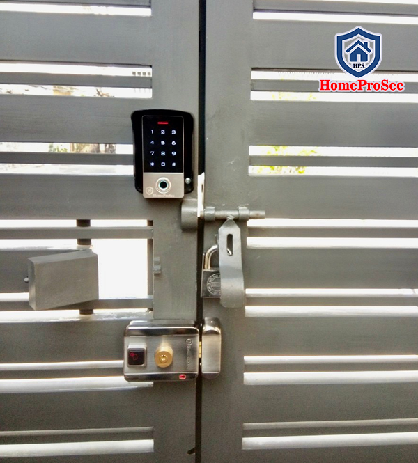 HPS-SLPLUS ( TF1P3)- Bộ khóa cổng vân tay thông minh HomeProSec HPS- SLPLUS ( TF1P3 )