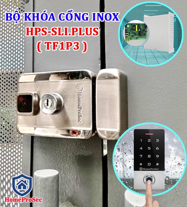  Bộ khóa cổng vân tay inox HPS- SLIPLUS ( TF1P3 ) 