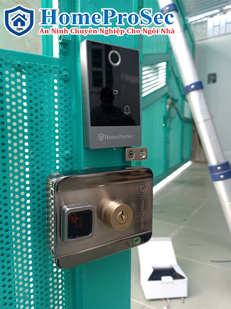 HPS-SLPLUS ( TF2P3)- Bộ khóa cổng vân tay thông minh HomeProSec HPS- SLPLUS ( TF2P3 )