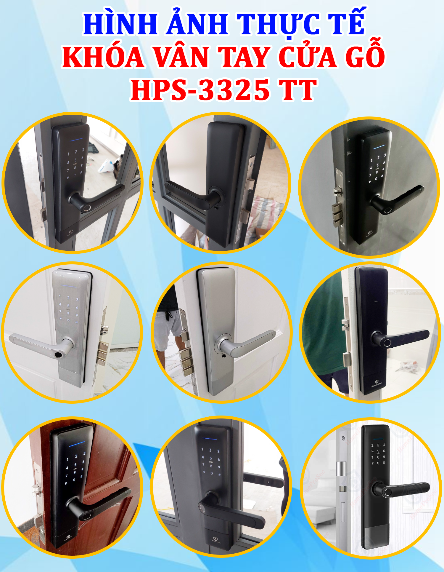  Khóa vân tay cửa gỗ HPS- 3325 TTE (TTlock) 