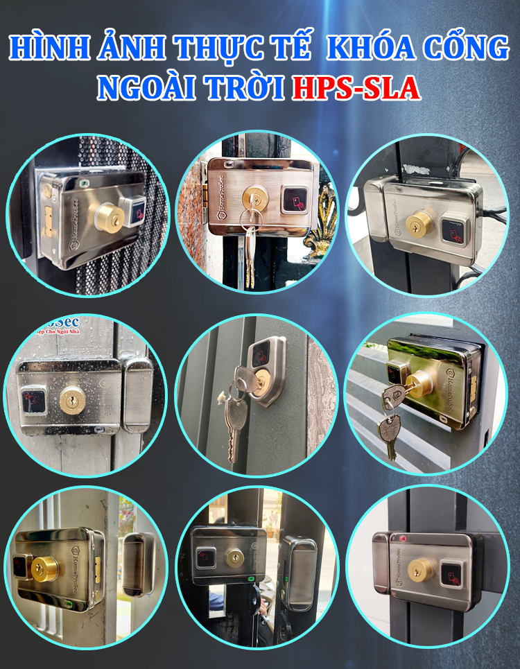 Khóa Cổng Sắt Thẻ Từ HPS - SLA