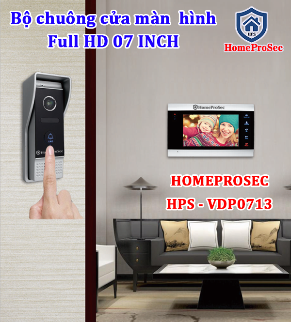  Bộ chuông hình Full HD 07 INCH – HOMEPROSEC HPS - VDP0713 và HPS - VDP0720 