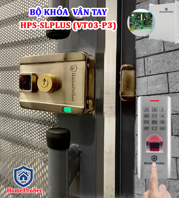  Khóa cổng sắt vân tay HPS- SLPLUS ( VT03P3 ) 