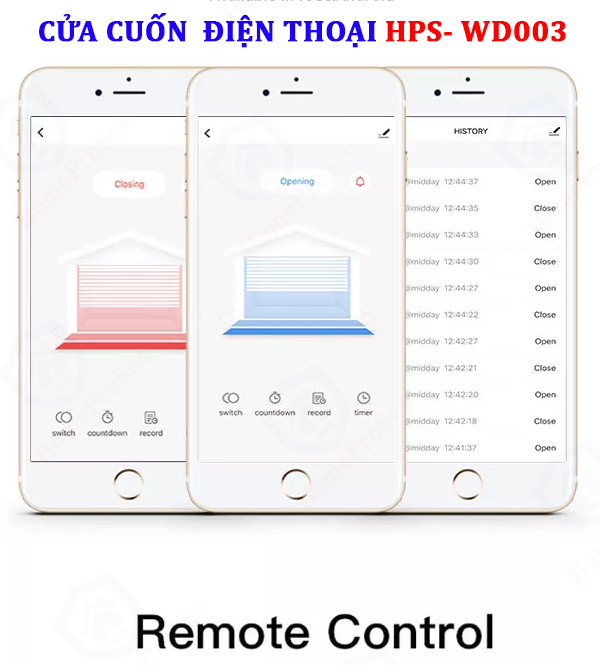  Điều khiển Cửa cuốn qua Điện thoại HPS- WD003 