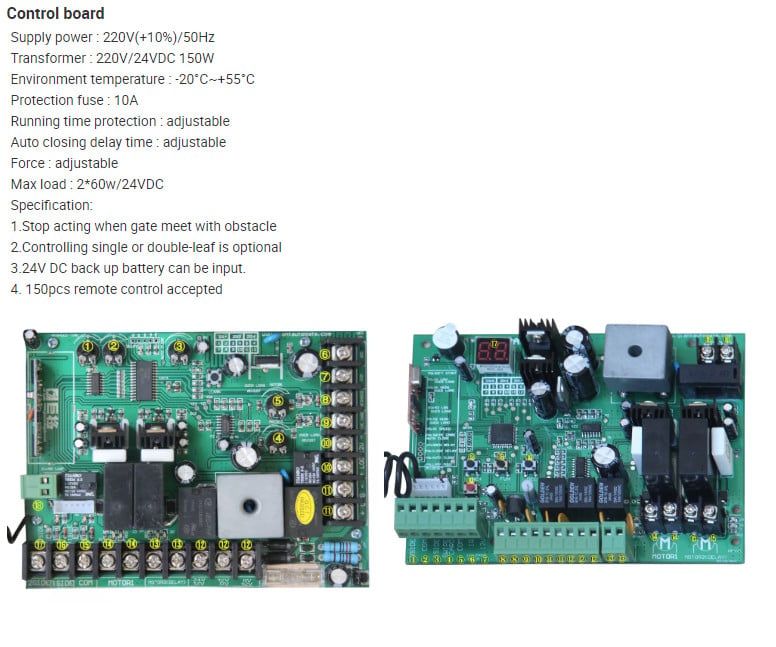 Motor cửa cổng - cánh tay đòn PKM C02
