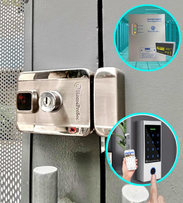 Bộ khóa cổng vân tay inox HPS- SLIPRO ( HF1P8 - UPS)