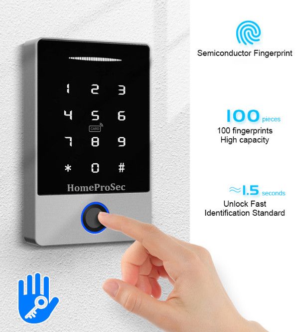 Bộ khóa cổng vân tay inox HPS- SLIPRO ( HF2P8 - UPS- TTLOCK)