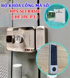  Khóa cổng thẻ từ inox mã số - thẻ từ - app dt  HPS- SLIBASIC  HF3PC P3 