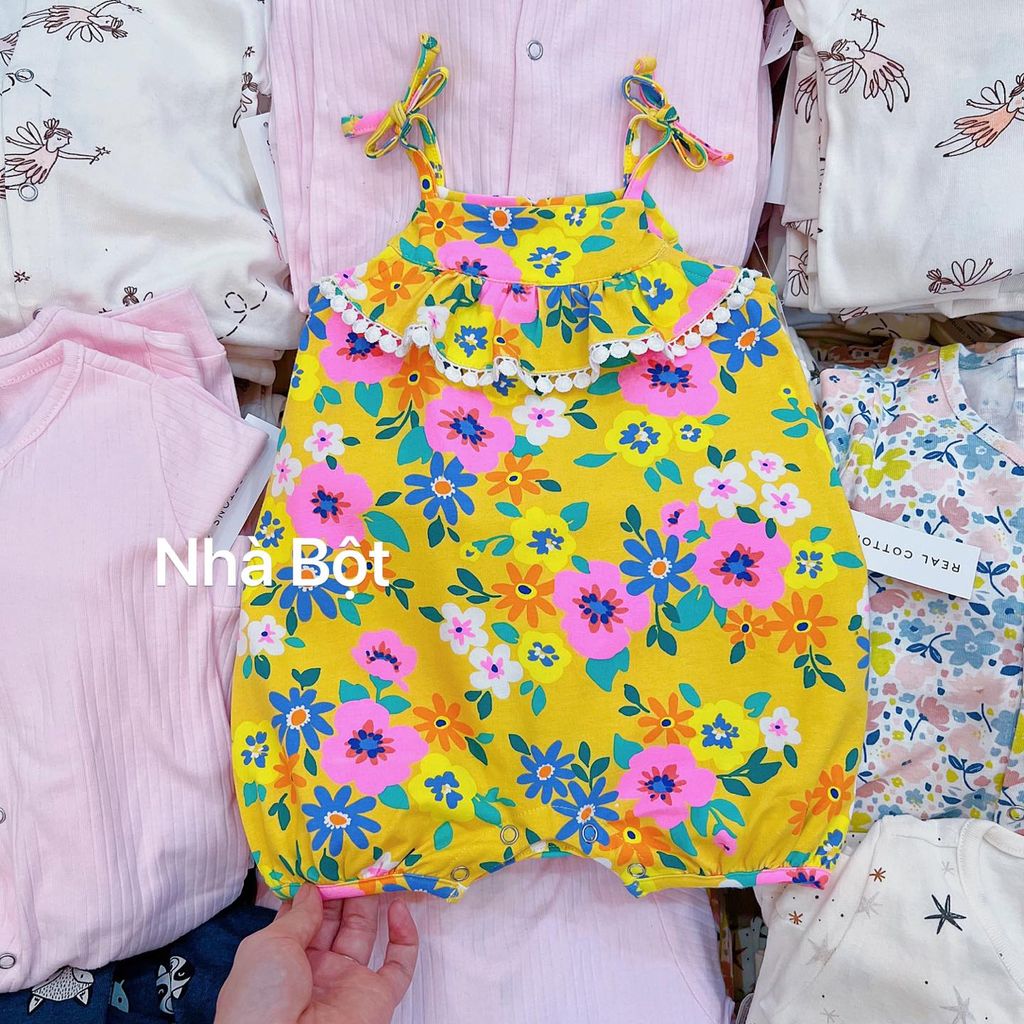 Body đùi Real cottons hoa