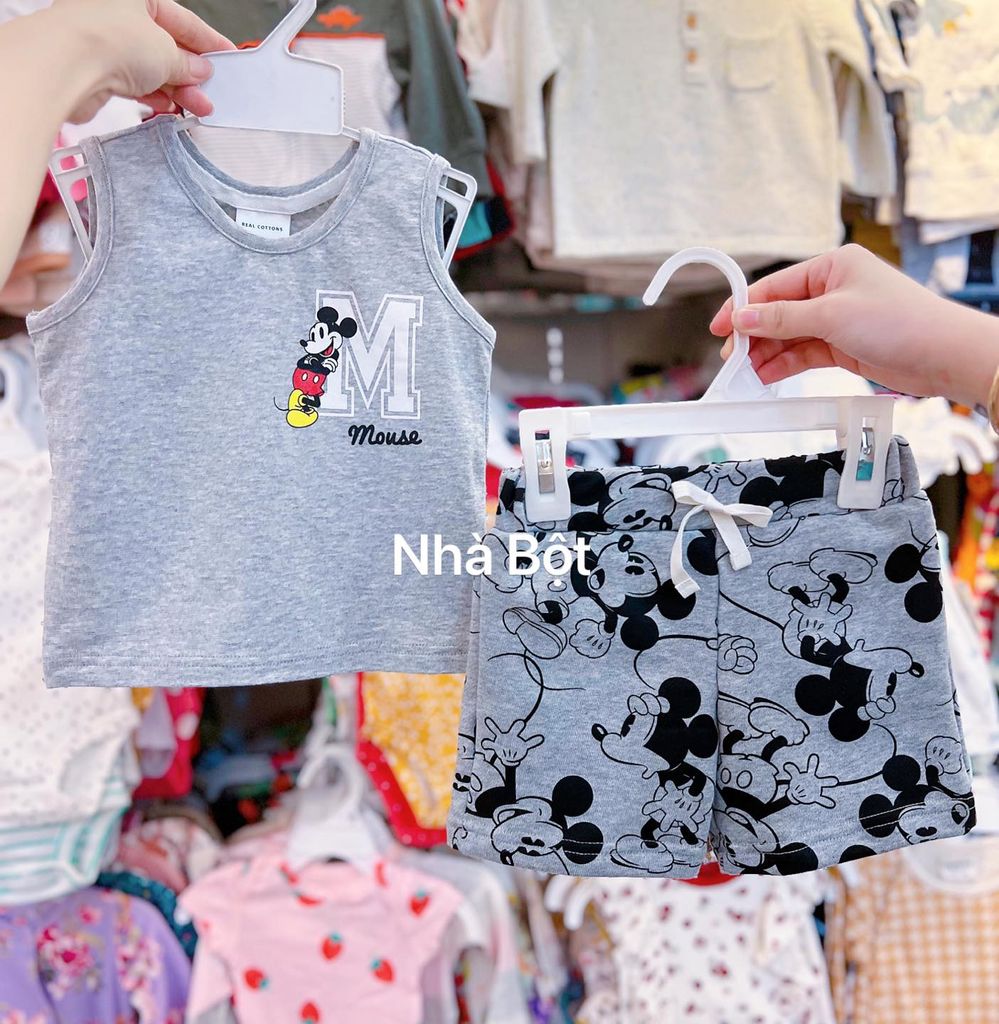 Đồ bộ ba lỗ Real Cottons mickey