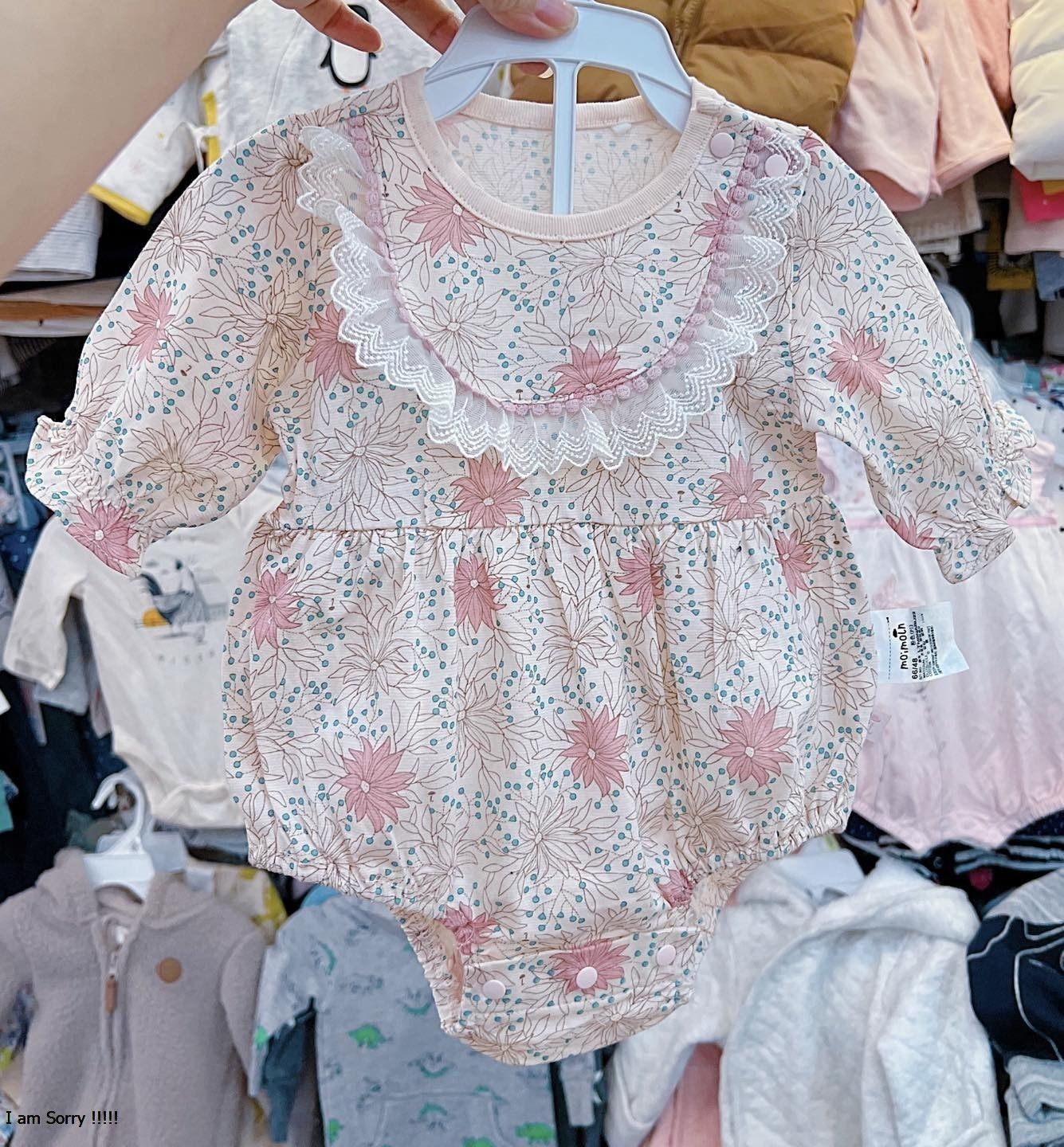 Bodysuit Moimoln xuất Hàn hồng hoa