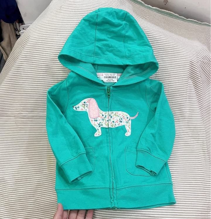 Áo khoác Carter's xanh cún