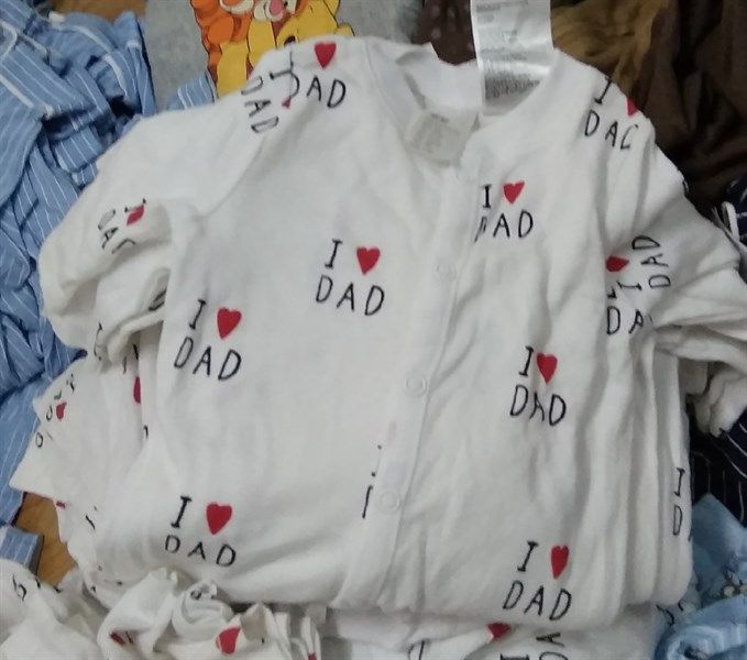 SLEEP SUIT H&M-trắng I Love Dad