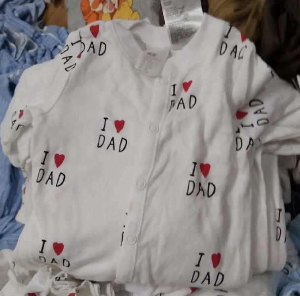 SLEEP SUIT H&M-trắng I Love Dad