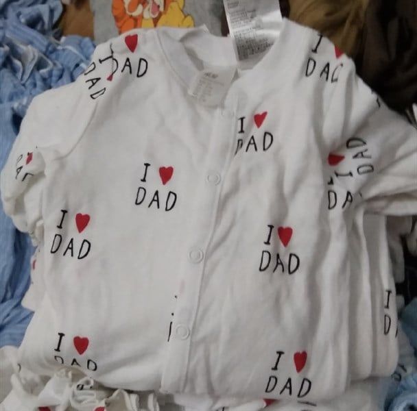 SLEEP SUIT H&M-trắng I Love Dad