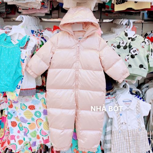 Sleep Suit Phao Gap không vớ màu hồng trơn