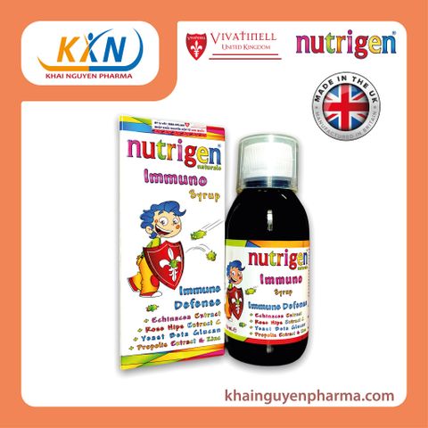  [TẶNG 2 XE Ô TÔ +VÍ] KHI MUA 2 Nutrigen Naturale Immuno - Siro Trẻ Em - Bổ Sung Dinh Dưỡng Tăng Sức Đề Kháng 