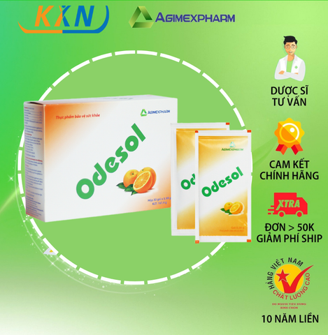  ODESOL – BỔ SUNG NƯỚC VÀ CHẤT ĐIỆN GIẢI AGIMEXPHARM 30 GÓI X 5,58G 