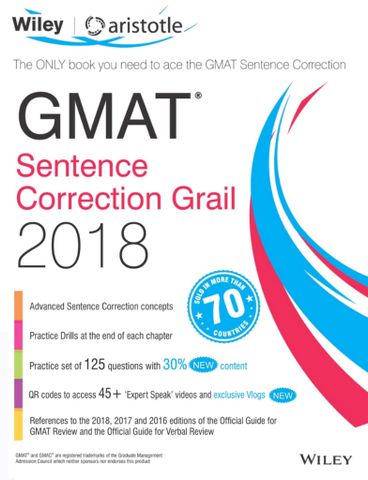 Wiley's GMAT Sentence Correction Grail 2018