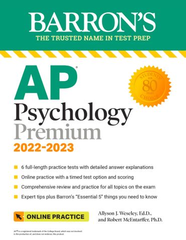 AP Psychology Premium, 2022-2023, Tenth Edition
