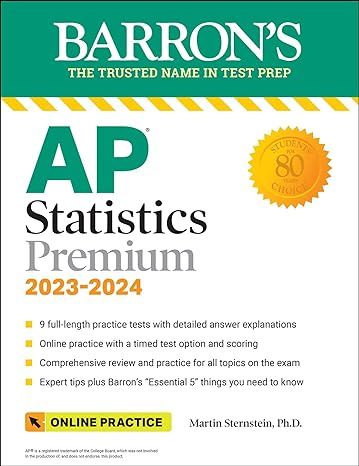 AP Statistics Premium, 2023-2024 (mục lục không có số trang)
