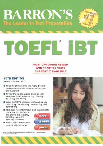 Barron's TOEFL iBT (with audios sent via email)