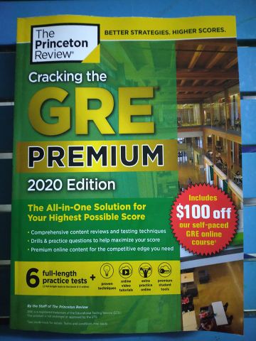 Cracking the GRE Premium Edition with 6 Practice Tests, 2020