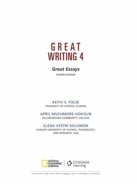 E-books　Writing　Great　Great　–　4:　Essays　Max30